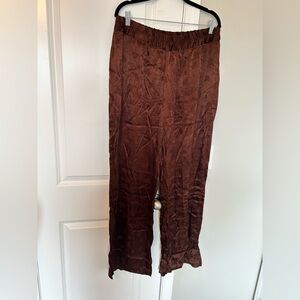 Zara Chocolate Textured Trousers